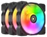 COUGAR MHP 120 ARGB schwarz 3er-Pack | Geh&auml;usel&uuml;fter
