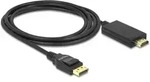 Delock Kabel DisplayPort 1.2 Stecker - High Speed HDMI-A Stecker Passiv 4K 30 Hz 2m