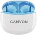 CANYON In-Ear Kopfh&ouml;rer TWS-5, Blue Bluetooth 5.3, Ber&uuml;hrungssteuerung,