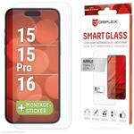 DISPLEX Smart Schutzglas f&uuml;r iPhone 15/15 Pro/16