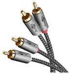 Goobay Plus Stereo-Cinchkabel, 5.0 m