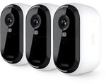 Arlo Essential 3 2K Sicherheitskamera Wei&szlig; 3er Set 4MP (2560x1440), WLAN, Akku,