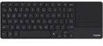 Rapoo E2810M Kabellose Ultraflache Multimedia Tastatur mit Touchpad, QWERTZ, Schwarz