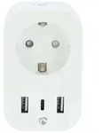 Nedis SmartLife Smart Stecker Wi-Fi | Leistungsmesser | Power Delivery 20W | Quick