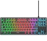 Trust Gaming GXT833 THADO TKL Gaming Tastatur Kompakte Gaming-Tastatur aus Metall mit