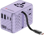 Verbatim Charge 'n' Travel 100W GaN III Universal Travel Adapter with Retractable