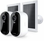 Arlo Essential 3 2K Kamera Wei&szlig; 2er Set inkl. Solarpanel 4MP (2560x1440), WLAN,