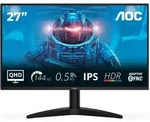 AOC Q27B36X 27 Zoll - QHD Gaming Monitor IPS Panel, QHD, 144 Hz, 0,5 ms, HDR10, HDMI,