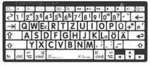 LogicKeyboard Mac Bluetooth Braille-Tastatur mit Gro&szlig;druck-Tasten, Schwarz auf