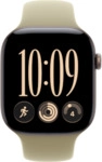Apple Watch Series 12 Cellular 46mm - Dunkelbronze Aluminium Case Oliv Sport Band -
