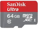 SanDisk 64GB Ultra microSDC Speicherkarte 80MB/s +SD-Adapter + Memory Zone...