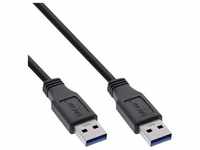 InLine® USB 3.0 Kabel, A an A, schwarz, 5m