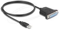 Delock Adapter USB 1.1 Stecker > 1 x Parallel DB25 Buchse