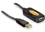 Delock USB 2.0 Verl&auml;ngerung, aktiv, 10m Stecker-> Buchse, Bis zu 2 Kabel