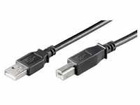 Goobay USB 2.0 Hi-Speed Kabel, Schwarz ,3m