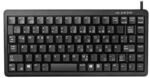 CHERRY Compact-Keyboard G84-4100 kabelgebunden, USB (PS/2 &uuml;ber Adapter), schwarz