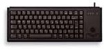 CHERRY Compact-Keyboard G84-4400, kabelgebunden, mit integriertem Trackball, schwarz