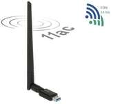 Delock USB 3.0 Dualband WLAN Stick 867 + 300 Mbps mit externer Antenne