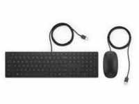 HP Pavilion USB Tastatur und Maus 400 [leiser Tastendruck, optimierte Haptik,