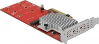DeLOCK 90305, DeLOCK 2x M.2, PCIe 3.0 x8 | Schnittstellenadapter