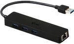 i-tec USB 3.0 Slim HUB 3 Port mit Gigabit Ethernet Adapter