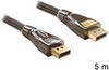 Delock Kabel DisplayPort 1.2 Stecker > DisplayPort Stecker 4K 60Hz, 5m