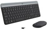 Logitech MK470 Slim Combo - kabelloses Tastatur-Maus-Set grafit, US-Layout