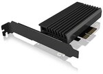 ICYBOX Konverter f&uuml;r 1x M.2 NVMe f&uuml;r PCIe x4 mit Aluminium K&uuml;hlk&ouml;rper und LED