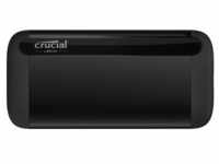Crucial X8 Portable SSD 2TB Schwarz Externe Solid-State-Drive, USB 3.1 Typ-C