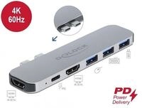 Delock Dockingstation f&uuml;r MacBook Dual HDMI 4K / PD / Hub