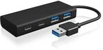 ICY BOX IB-HUB1426-U3 USB 3.0 Hub Type-A zu 2x Type-C&trade; und 2x Type-A USB