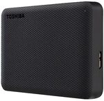 Toshiba Canvio Advance HDD 4TB Schwarz Externe Festplatte, USB 3.2 Gen 1x1 (5 Gbit/s)