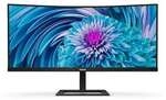 Philips 346E2CUAE Curved Office Monitor - UWQHD, USB-C
