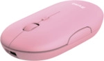Trust Puck Extrem d&uuml;nne wiederaufladbare Funkmaus - Rosa
