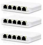 Ubiquiti Flex Mini Managed Switch 3er-Pack 5x Gigabit Ethernet, 1x PoE+ (zur