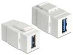 Delock Keystone PC Modul [USB 3.0 A Buchse > USB 3.0 A Buchse]