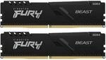 Kingston FURY Beast Schwarz 16GB Kit (2x8GB) DDR4-3600 CL17 UDIMM Gaming