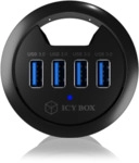 ICY BOX IB-HUB1403 USB 3.0 Tisch-Hub mit 4 Ports