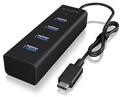 ICYBOX IB-HUB1409-C3 4 Port Hub mit USB Type-C Anschluss