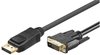 Goobay 2m DisplayPort/DVI-D-Adapterkabel [vergoldete Kontakte, Displayport mit