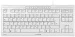 CHERRY STREAM KEYBOARD TKL, USB-kabelgebunden, wei&szlig;-grau