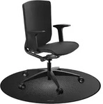 Trust Gaming Mika Bodenmatte - 117cm Durchmesser, schwarz/grau