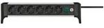 Brennenstuhl ALU-Office-Line 6fach schwarz *DE* 3m H05VV-F3G1,5 mit Schalter
