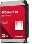 Western Digital WD Red Pro 22TB 3.5 Zoll SATA Interne NAS Festplatte (CMR)