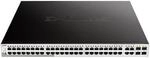 D-Link DGS-1210-52MP Smart+ Managed Switch [48x Gigabit Ethernet PoE+, 4x GbE/SFP
