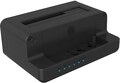 ICY BOX Docking & Klonstation f&uuml;r M.2 NVMe SSD & 2,5''/3,5'' SATA SSD/HDD