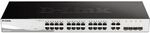 D-Link DGS-1210-28 Smart+ Managed Switch 24x Gigabit Ethernet, 4x GbE/SFP Combo
