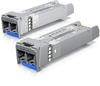 2er Pack Ubiquiti UACC-OM-SM-10G-D Transceiver-Modul SFP+, 10 Gbit/s, LC Duplex, bis