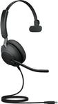 Jabra Evolve2 40 SE, Einseitiges Headset, Kabelgebunden USB-A-Anschluss, 3 Mikrofone,