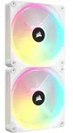 CORSAIR iCUE LINK QX140 RGB White 2er-Pack | Geh&auml;usel&uuml;fter